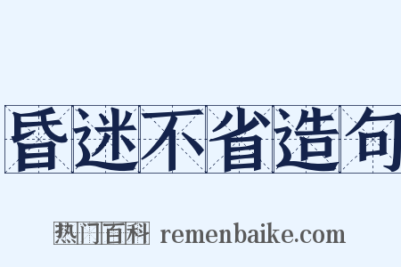 昏迷不省造句是什么意思的图片